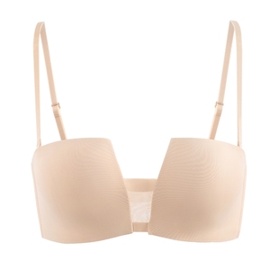 性感网纱侧翼低心四角杯小胸聚拢可拆卸细肩带内衣软钢圈文胸6625