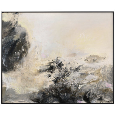 不够艺术赵无极现代抽象风装饰画