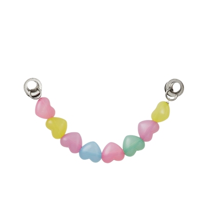 Crocs卡骆驰配饰智必星鞋花 创意国潮系列爱心链子