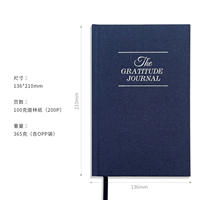 Amazon cross-border in-stock GRATITUDE Notebook GRATITUDE JOURNAL Plan A5 linen surface notebook thumbnail 4