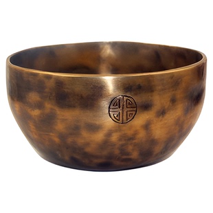 满月钵颂钵尼泊尔纯手工专业OM音铜钵瑜伽钵音疗理疗静心家居摆件