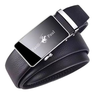 【保罗厂家】男士皮带腰带自动真皮中青年商务时尚中年休闲牛皮裤