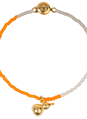 无同女银珍珠活泼橙色中秋送礼