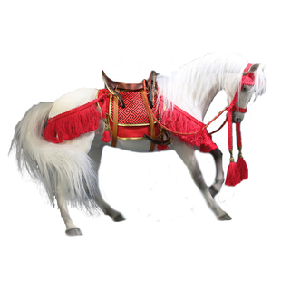 Mr.Z 1/6汗血宝马阿哈尔捷金马仿真骏马模型树脂摆件兵人坐骑战马