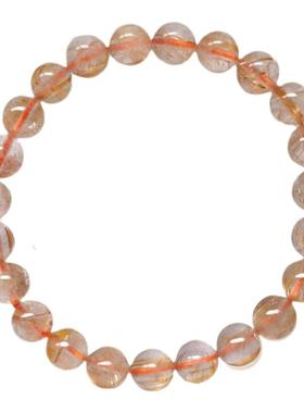 天然金发晶不染色手链手串