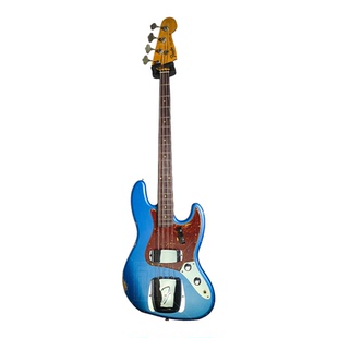 Fender cs S21 LTD 60 JAZZ BASS REL ALPB仿旧湖蓝色电贝斯J贝司
