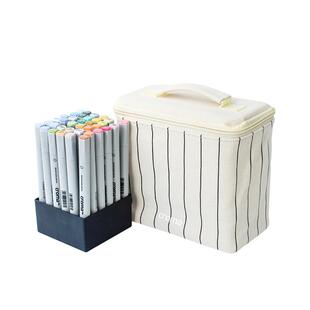 歌马croma软头马克笔美术专用动漫肉肤色服装学生绘画涂鸦双头可加墨油性酒精性速干儿童水彩笔108色正品套装