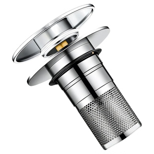 洗手盆漏水塞卫生间洗脸盆按压式弹跳塞芯台面盆下水器水池过滤网