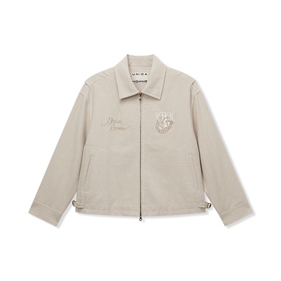 UNICA HOMME/复古FFA农协经典_进口牛津布原创刺绣夹克外套