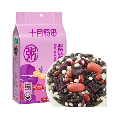 混合紫薯黑米粥十月稻田