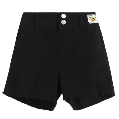 女童短裤夏季裤子休闲毛边牛仔裤