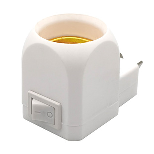 移动E27螺口插头插电节能LED灯泡 带开关小夜灯 转换灯头墙壁灯座