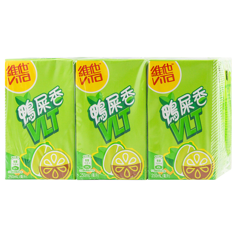 香港进口vita维他鸭屎香柠檬茶250ml*6盒港版水果茶休闲饮品饮料