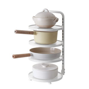 懒角落置物架锅具收纳架锅架厨房分层台面多层橱柜内下水槽放锅盖