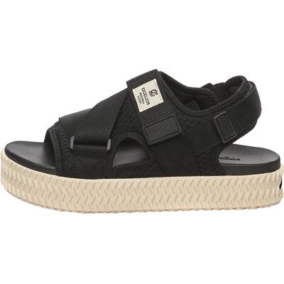 韩国海边厚底增高魔术贴饼干鞋