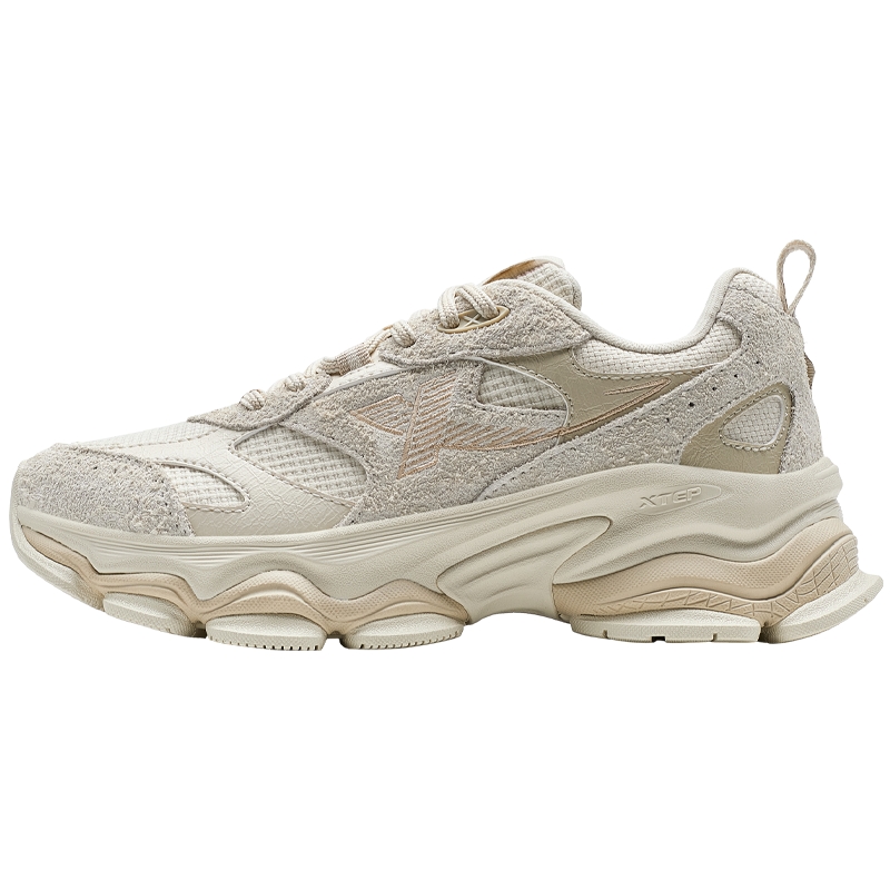 特步山海休闲鞋女鞋2025新年款男鞋情侣厚底增高老爹鞋轻便运动鞋