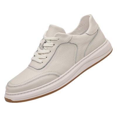 董皮匠手工男鞋头层牛皮小白鞋