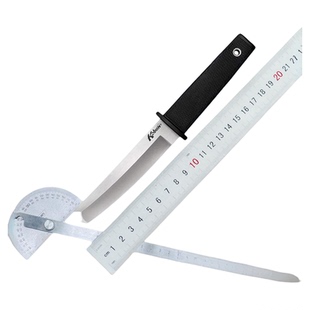 COLDSTEEL美国冷钢 几何头直刀17T 户外装备防身刀具平刃、齿刃