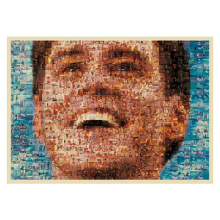 楚门的世界海报 牛皮纸复古画 金凯瑞 怀旧电影画报 室内装饰画