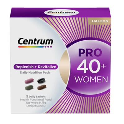 【U先】新品Centrum善存PRO进阶营养包女士复维40岁尝鲜装5包