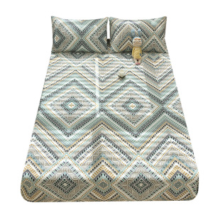 高档加厚老粗布北欧格调床单单件全棉纯棉凉席枕套三件套宿舍被单