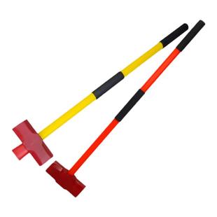 ppr锤柄消防大锤防震锤柄石工锤木工圆头锤斧柄塑料弹力柄木塞锤