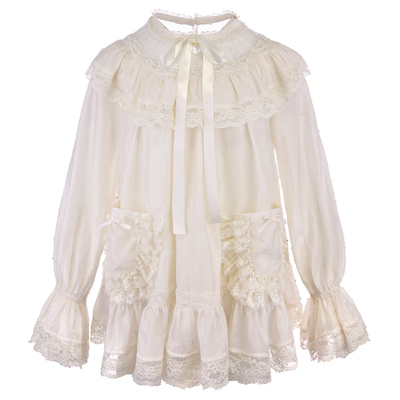 法式蕾丝古董娃娃衫上衣裙