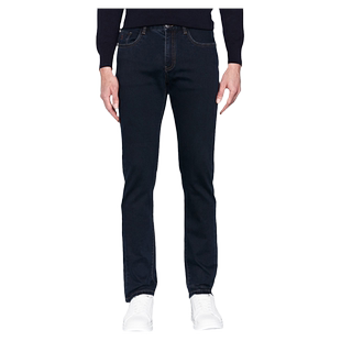 德鲨秋冬直筒牛仔裤男青年时尚舒适宽松男装休闲裤子