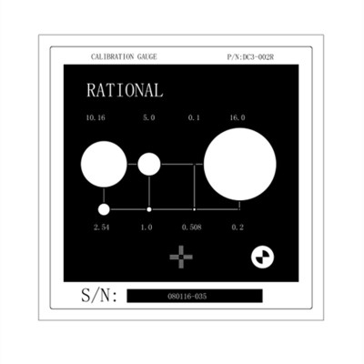 影像仪校准片二次元校正片校正片