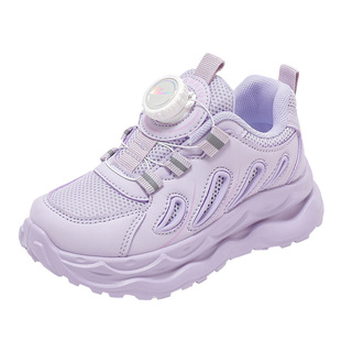 回力童鞋女童紫色运动鞋2025春季新款儿童透气休闲鞋男童轻便跑鞋