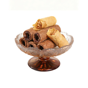 澳门制造特产手信澳吉旺朱古力软心流心蛋卷花生酱手工自制包邮