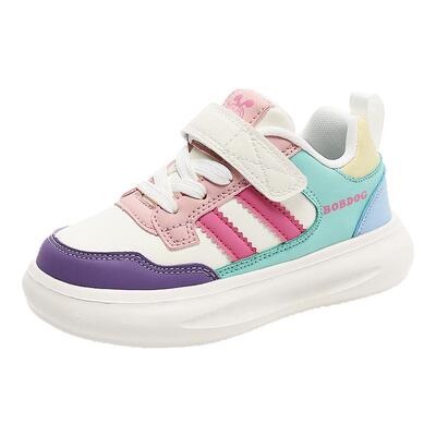 巴布豆女童板鞋二棉加绒保暖棉鞋