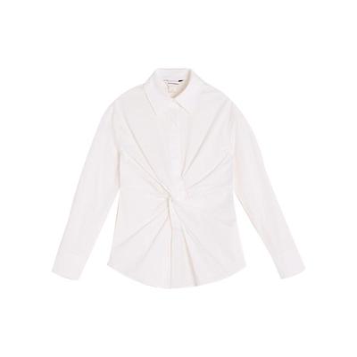 英伦风条纹西装领短袖