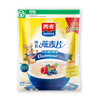 西麦即食纯麦片大袋装