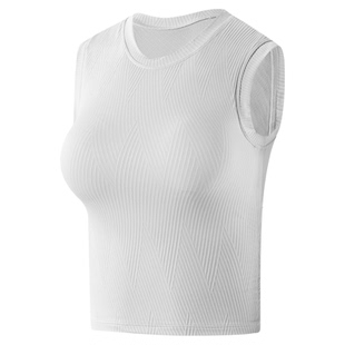 带胸垫瑜伽服背心女新款跑步防震运动内衣外穿普拉提训练健身上衣