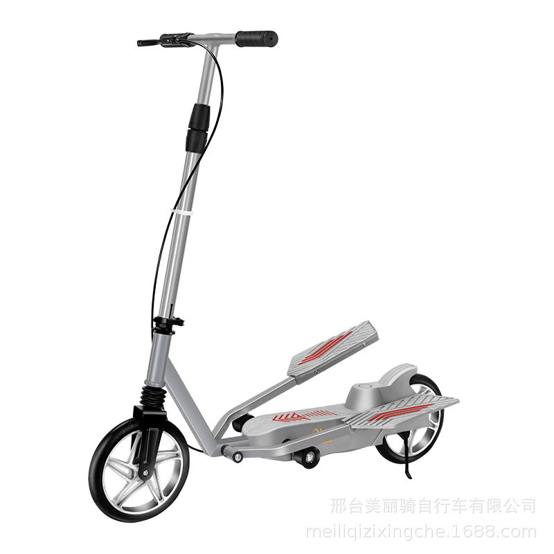 滑行折叠滑步车双翼脚踏板代步车