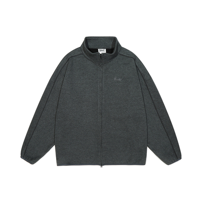 美国EVERLAST拳击运动训练休闲开衫卫衣保暖秋冬简约加绒高领外套