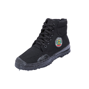 高帮春秋男式女士解放鞋黑色帆布冬季厚底加厚劳保鞋工地防滑耐磨