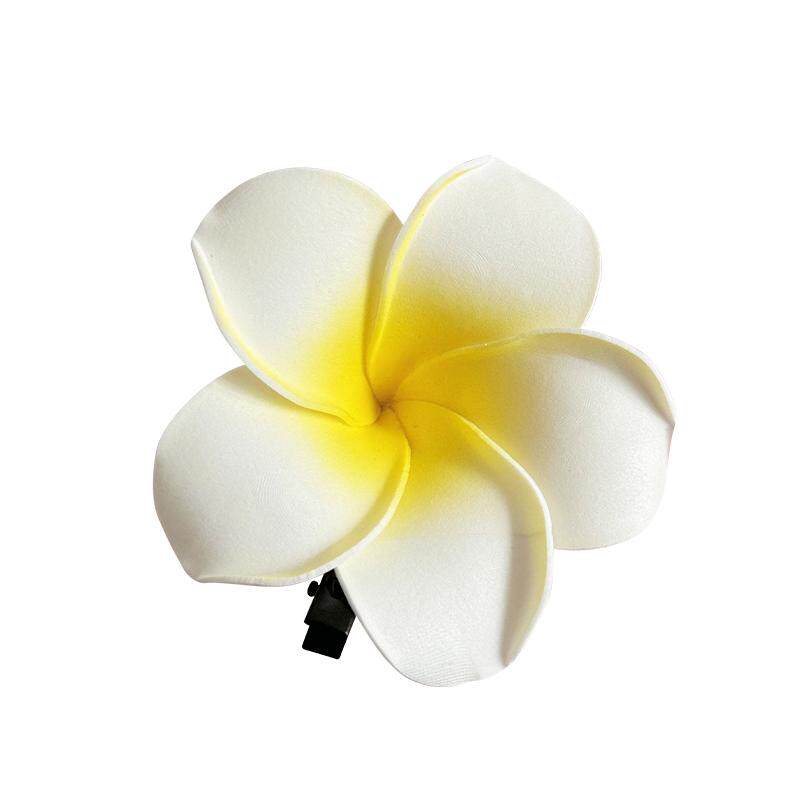 鸡蛋花耳边发夹2026新款高端花朵抓夹海边发饰边夹女侧边夹子头饰