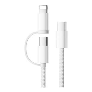 标域二合一数据线PD100W双typec口适用苹果iPhone17pro/Air/15/16/13/14冲CtoC快充线pd27w闪充充电器线头tpc