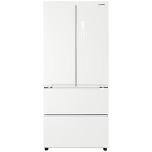东芝白珍珠546零嵌入双系统法式双开门大容量家用电冰箱以旧换新