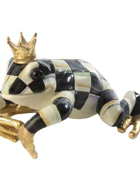 偷花贼嬉皮大青蛙手绘黑白格子