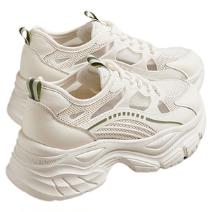 MILLIE'S/妙丽老爹鞋女款百搭运动休闲网鞋女网面镂空透气小白鞋