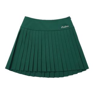 25春季韩国MALBON高尔夫球服裙子女士纯色百褶裙运动半身A字短裙