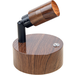 一束聚光充电射灯免接线免打孔中古风卧室床头灯阅读灯免布线壁灯