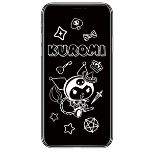 适用苹果17pro max防窥钢化膜13 15Pro卡通息影膜iPhone11手机膜xs 16防爆XR全屏玻璃贴潮影12带图案14plus