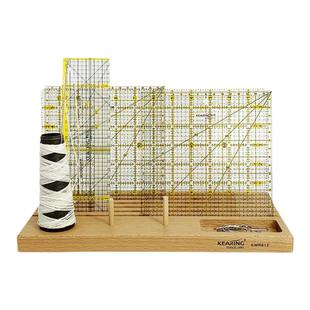 科灵榉木拼布尺架梭芯线轴架缝纫机线架家用实木毛线轴收纳工具