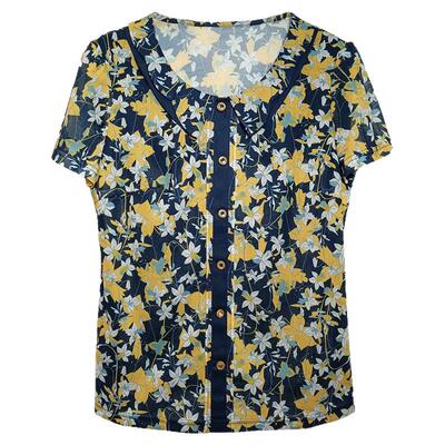 新款时尚妈妈夏装中年洋气质女装