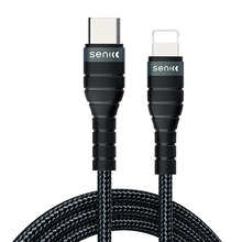 9.9元包邮  SENICC 声丽 C2L 苹果 PD编织数据线 20W 1.2米