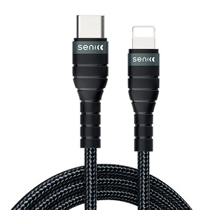 9.9元包邮  SENICC 声丽 C2L 苹果 PD编织数据线 20W 1.2米